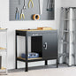 Workbench with drawer and shelf Black 114 x 54 x 91 cm