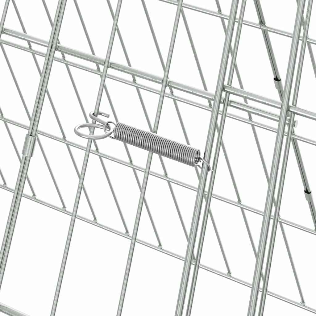 Jaula para conejos Plateado 110 x 55 x 55 cm Acero Galvanizado