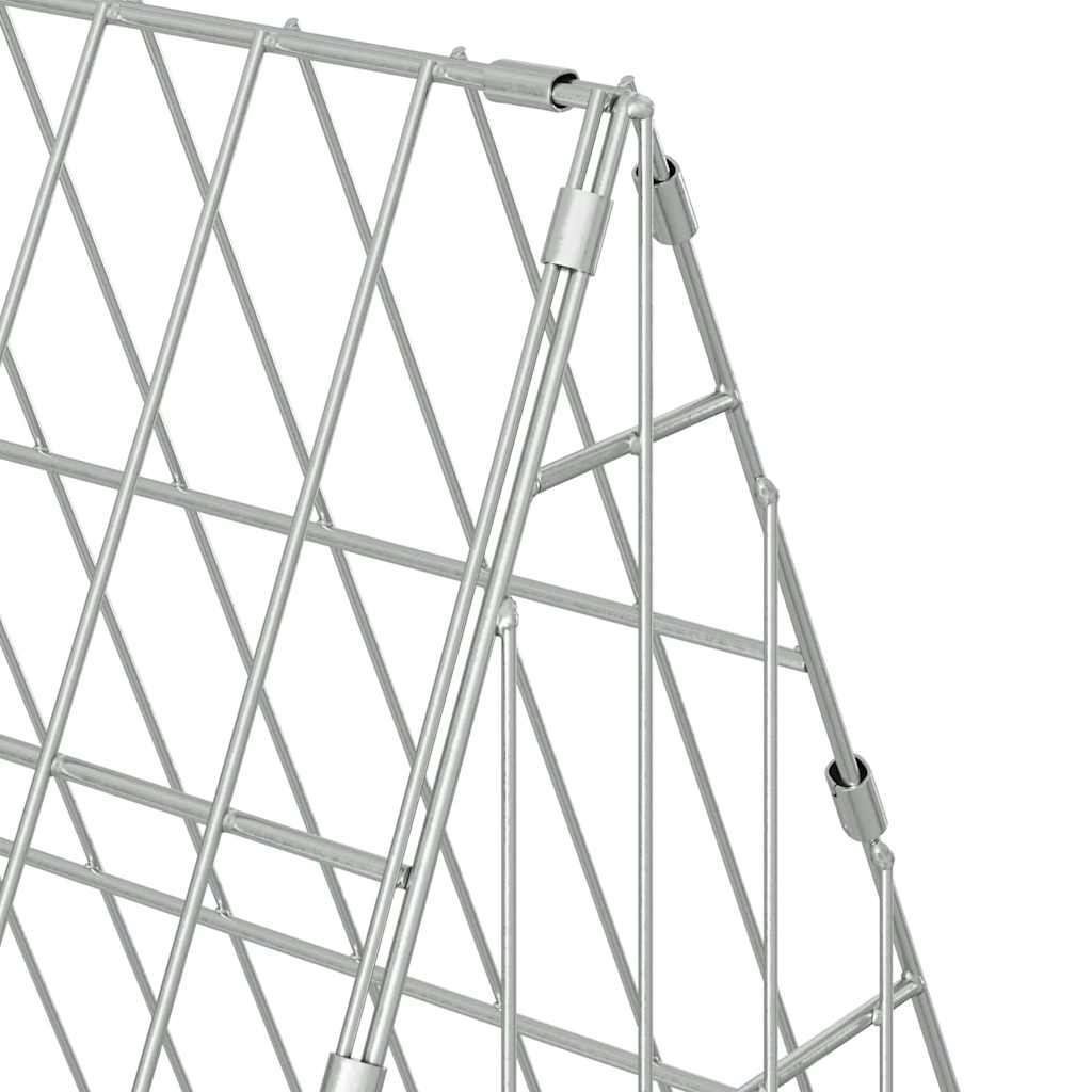 Jaula para conejos Plateado 110 x 55 x 55 cm Acero Galvanizado