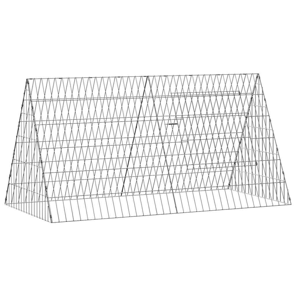 Jaula para conejos Plateado 110 x 55 x 55 cm Acero Galvanizado