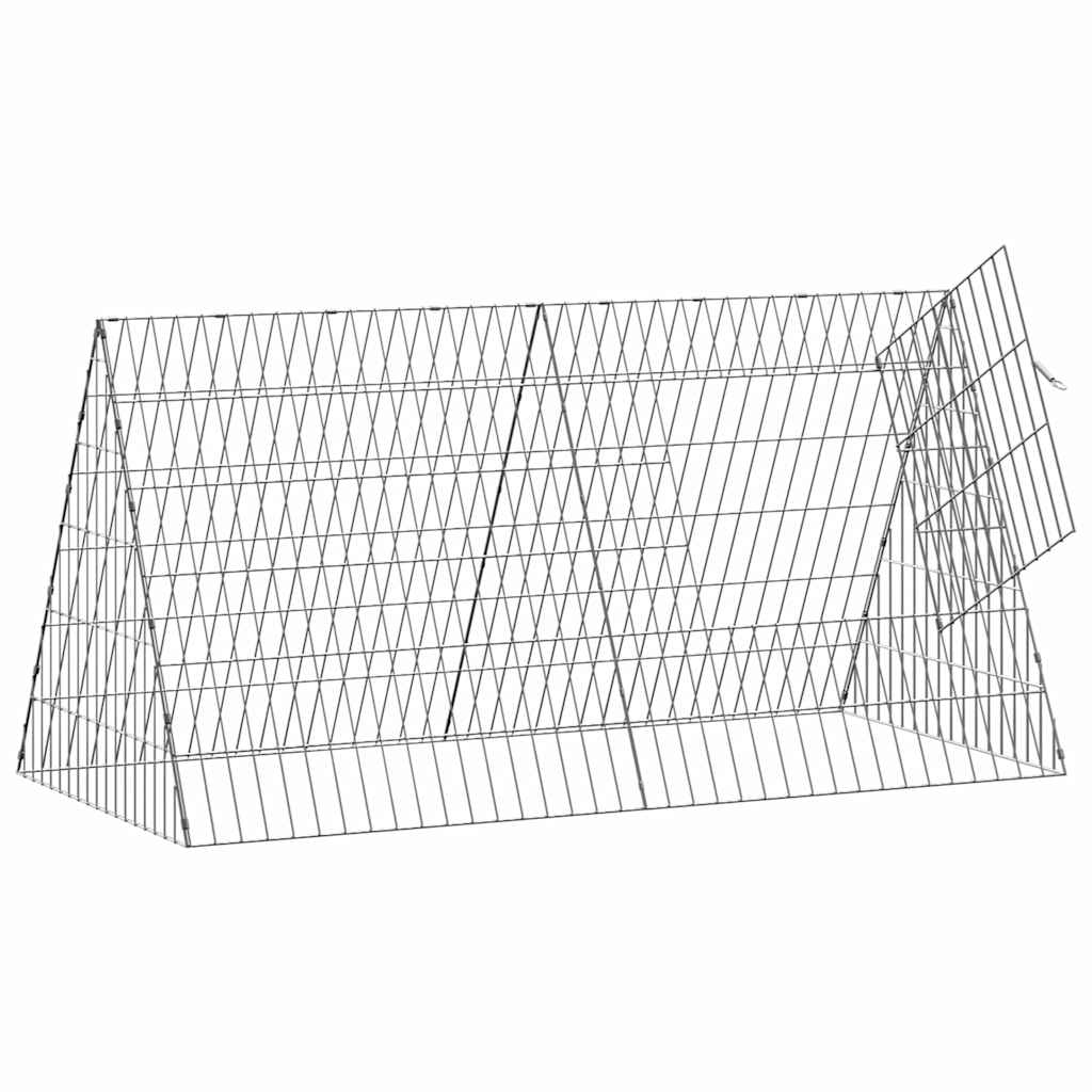 Jaula para conejos Plateado 110 x 55 x 55 cm Acero Galvanizado