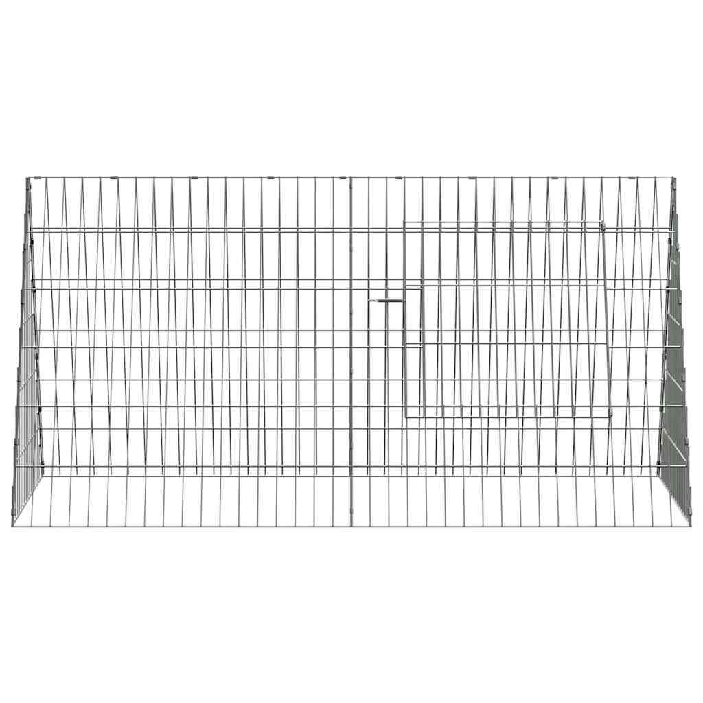 Jaula para conejos Plateado 110 x 55 x 55 cm Acero Galvanizado