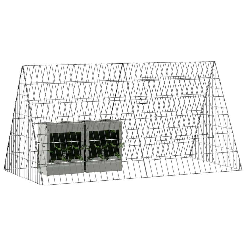 Jaula para conejos Plateado 110 x 55 x 55 cm Acero Galvanizado