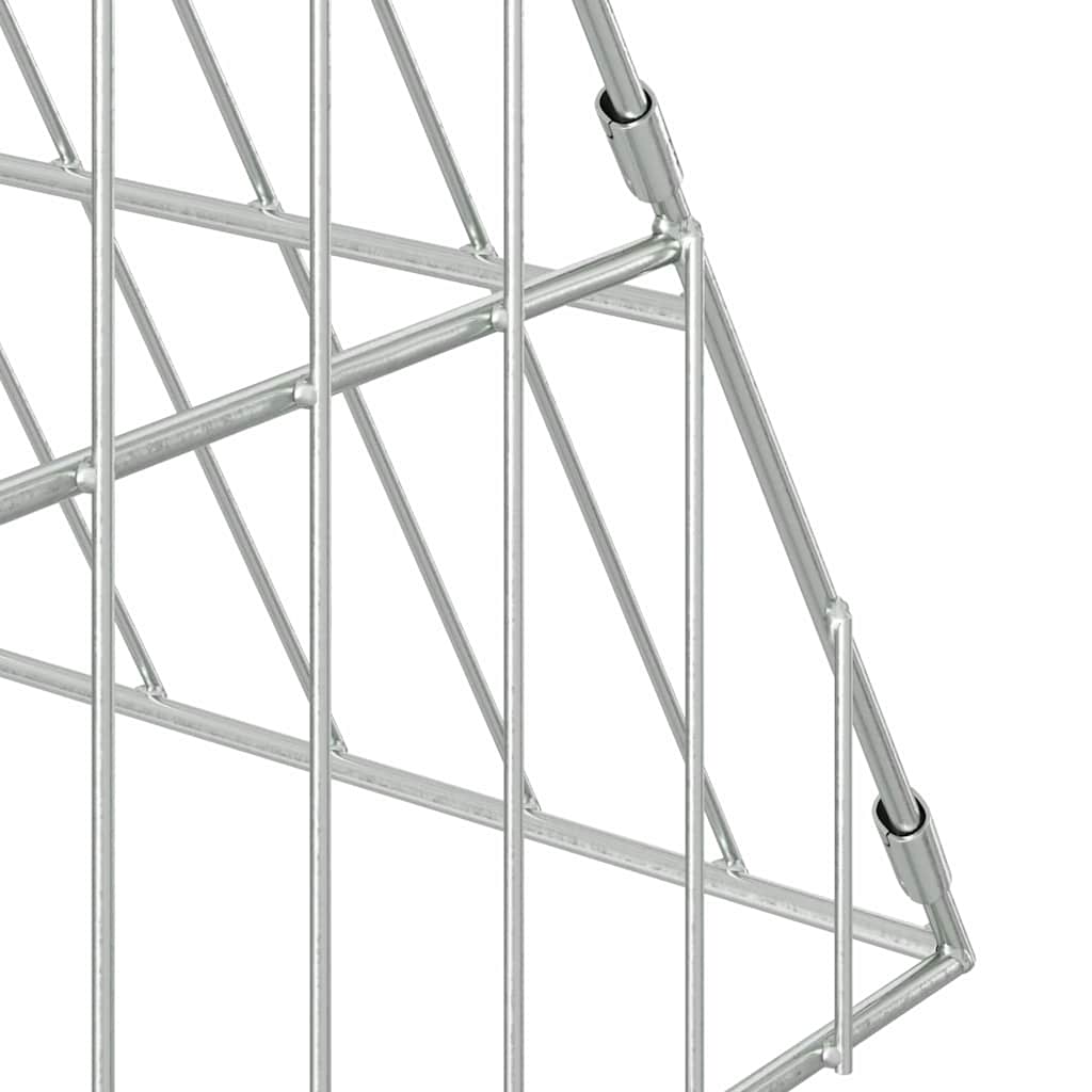 Jaula para conejos Plateado 110 x 100 x 85 cm Acero Galvanizado