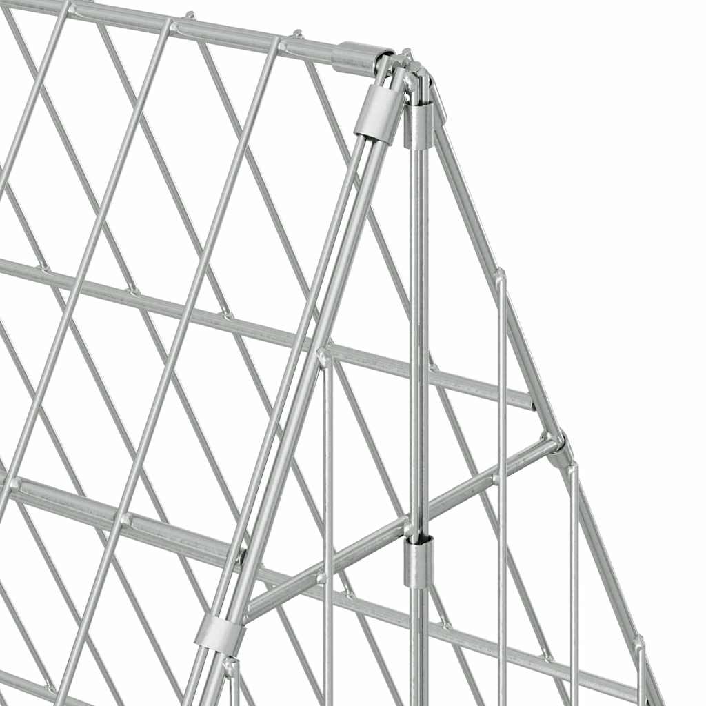 Jaula para conejos Plateado 110 x 100 x 85 cm Acero Galvanizado