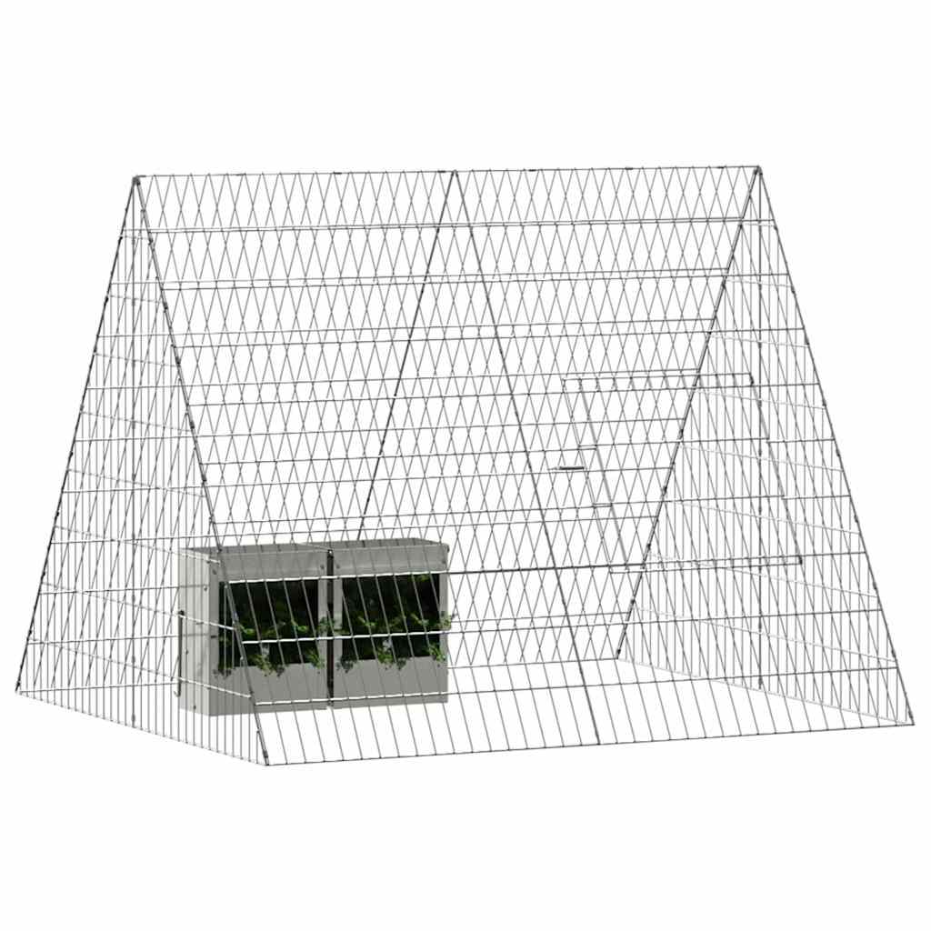 Jaula para conejos Plateado 110 x 100 x 85 cm Acero Galvanizado