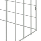 Jaula para conejos Plateado 100 x 78 x 78 cm Acero Galvanizado