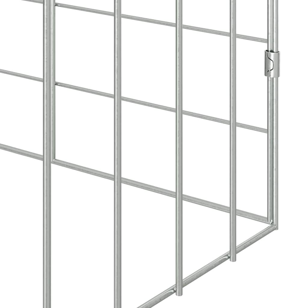 Jaula para conejos Plateado 100 x 78 x 78 cm Acero Galvanizado