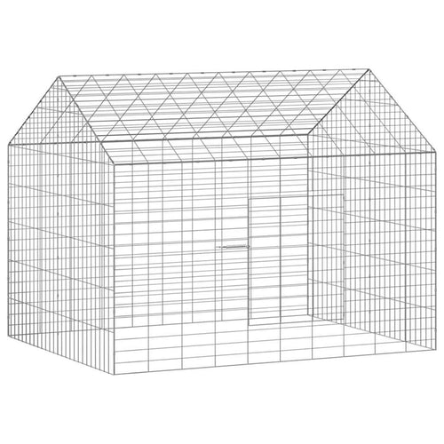 Jaula para conejos Plateado 100 x 78 x 78 cm Acero Galvanizado