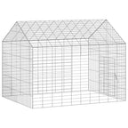 Jaula para conejos Plateado 100 x 78 x 78 cm Acero Galvanizado