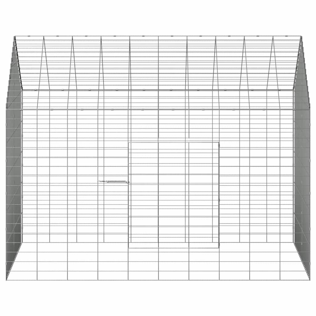 Jaula para conejos Plateado 100 x 78 x 78 cm Acero Galvanizado