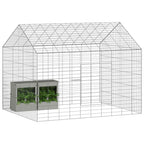 Jaula para conejos Plateado 100 x 78 x 78 cm Acero Galvanizado