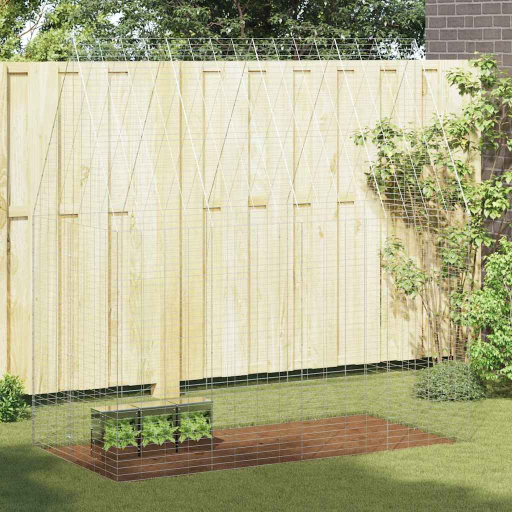 Rabbit Hutch Silver 100 x 100 x 210 cm