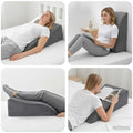 Almohada para Piernas Gris 68 x 40 x 18 cm Espuma PU