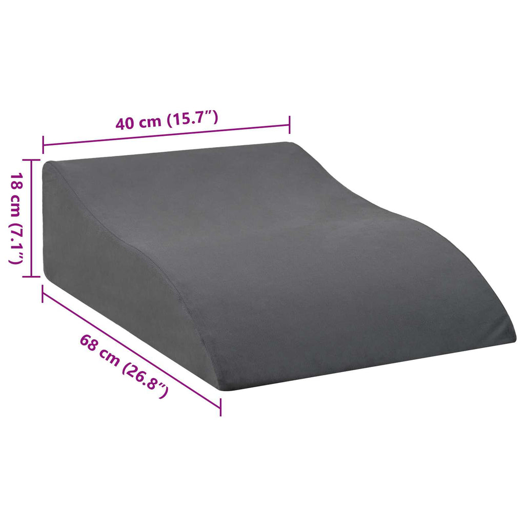 Almohada para Piernas Gris 68 x 40 x 18 cm Espuma PU