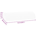 Almohada para Piernas Liso 52 x 20 x 12 cm Espuma Viscoelástica