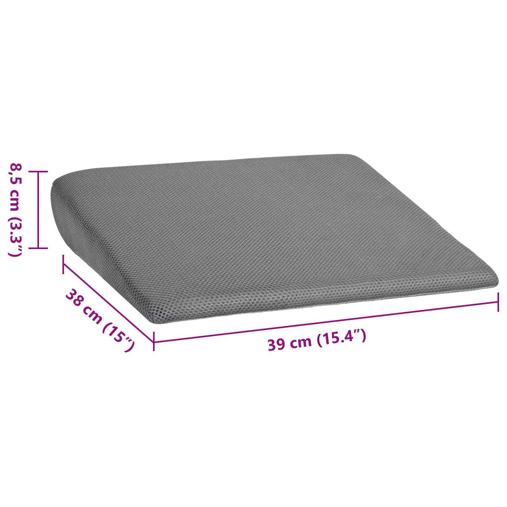 Almohada para el asiento Gris 39 x 38 x 8,5 cm Espuma PU