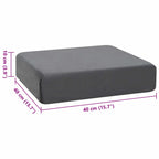 Almohada para el asiento Gris 40 x 40 x 10 cm Espuma PU