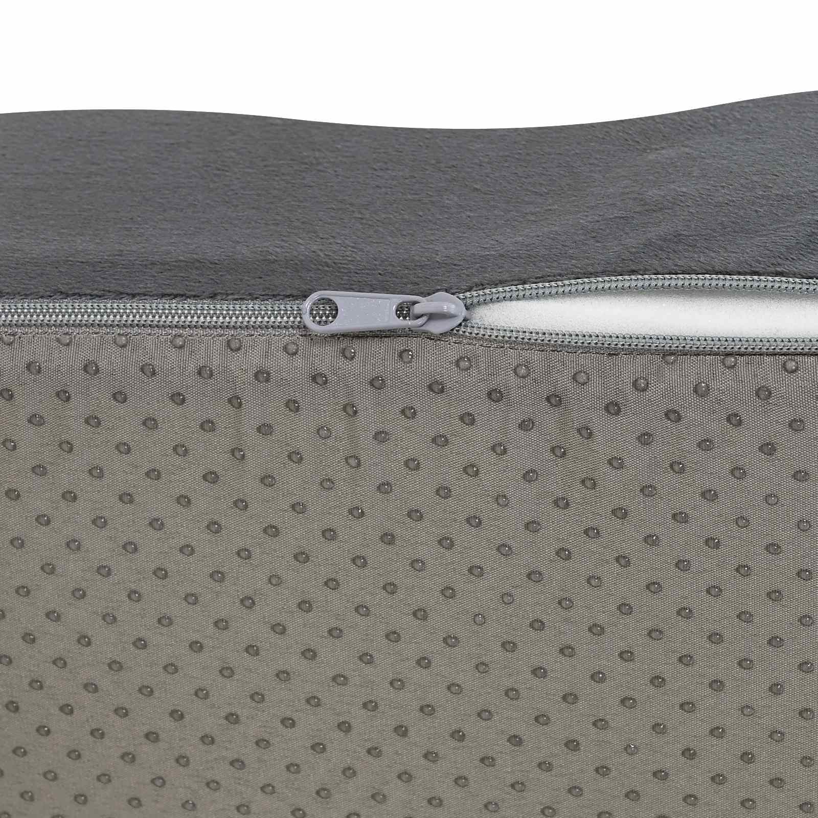 Almohada para el asiento Liso Gris 40 x 40 x 13 cm Espuma PU