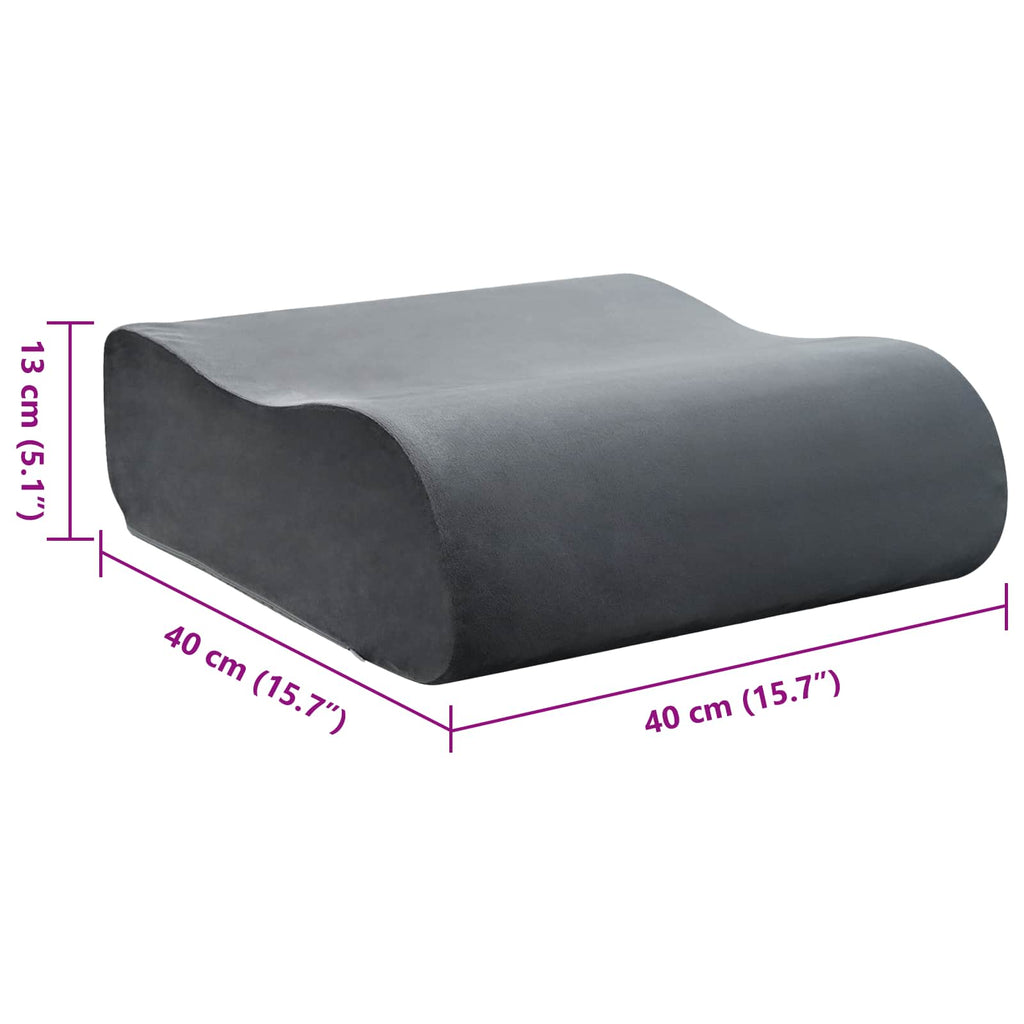 Almohada para el asiento Liso Gris 40 x 40 x 13 cm Espuma PU