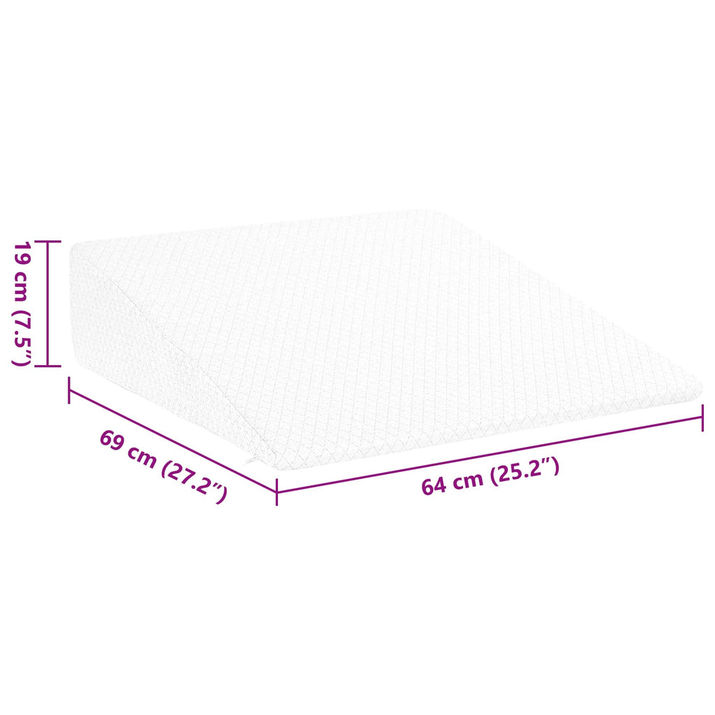 Almohada en forma de cuña 69 x 64 x 19 cm Espuma Viscoelástica