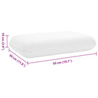 Almohada para dormir Liso 50 x 30 x 10 cm Espuma Viscoelástica