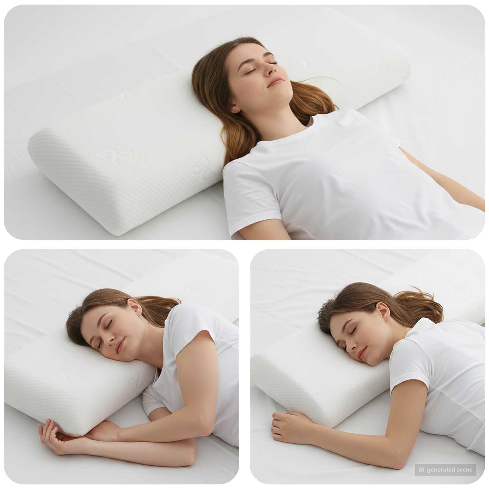 Almohada para dormir 105 x 36 x 13 cm Espuma de Memoria de Gel