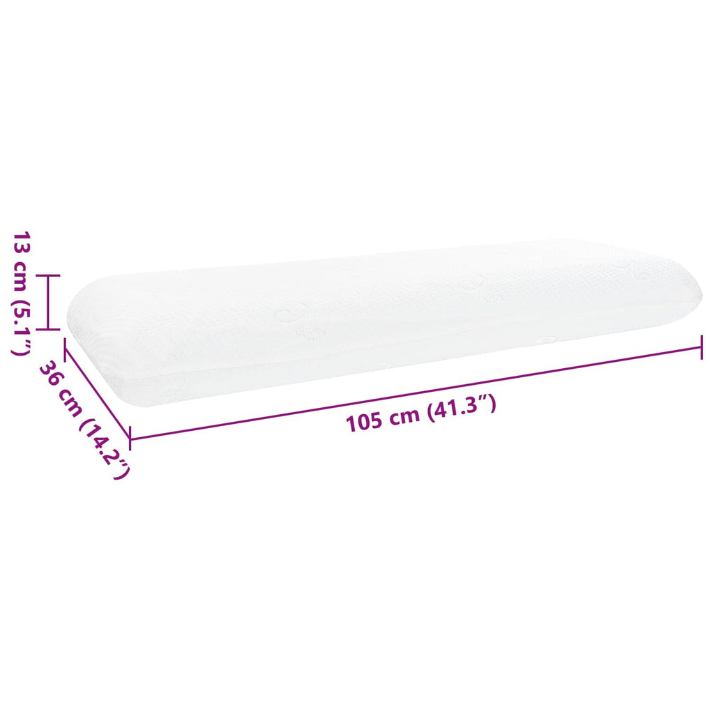 Almohada para dormir 105 x 36 x 13 cm Espuma de Memoria de Gel