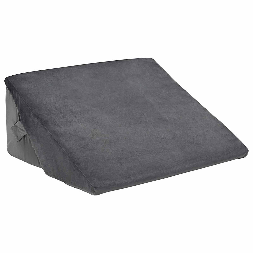 Almohada en forma de cuña Gris 55 x 55 x 26 cm