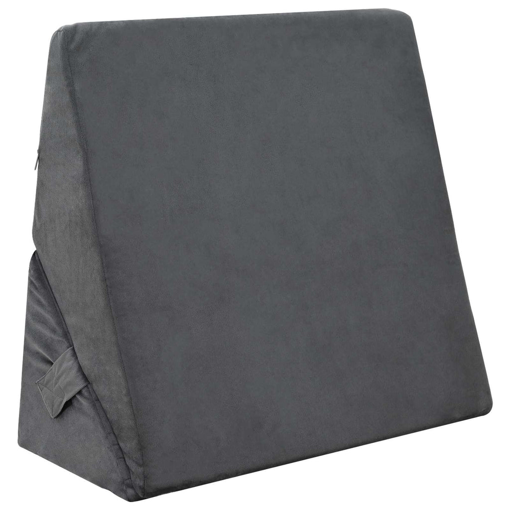 Almohada en forma de cuña Gris 55 x 55 x 26 cm