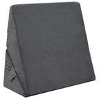 Almohada en forma de cuña Gris 55 x 55 x 26 cm