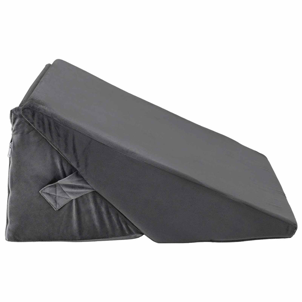 Almohada en forma de cuña Gris 55 x 55 x 26 cm