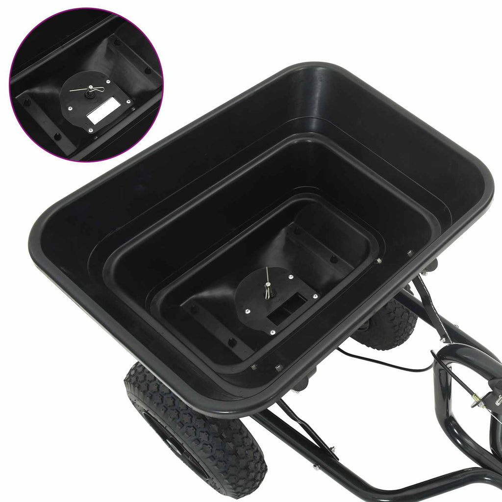 Esparcidor Negro 53 x 108 x 74 cm PVC y Acero
