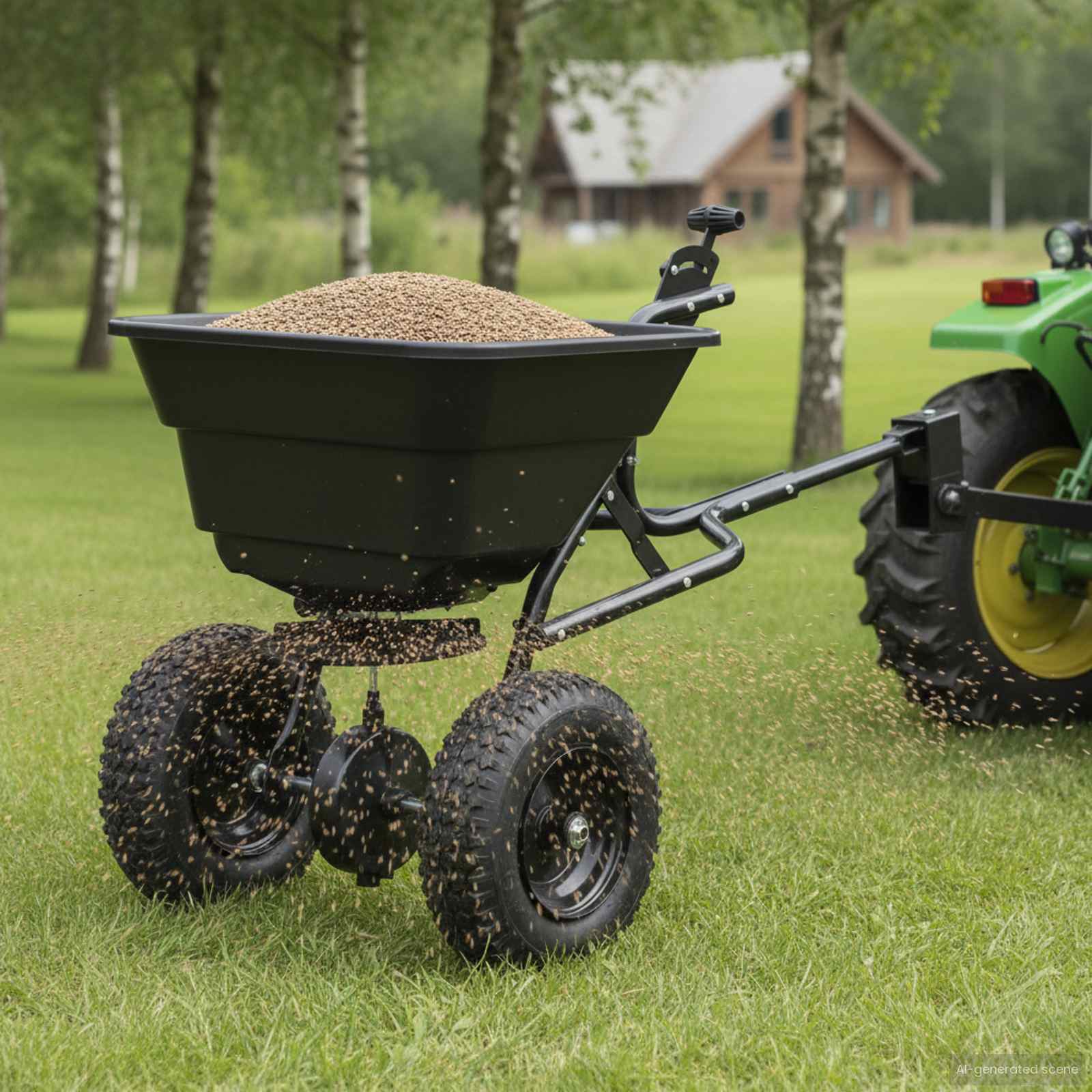 Black Spreader 53 x 108 x 74 cm PVC and Steel