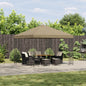 Gazebo 3 x 3 m Yellow Polyester and Steel 190 gsm