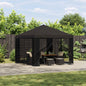 Gazebo 3 x 3 m Yellow Polyester and Steel 190 gsm