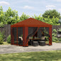Gazebo 3 x 3 m Yellow Polyester and Steel 190 gsm