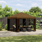 Gazebo 3 x 3 m Yellow Polyester and Steel 190 gsm