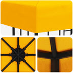 Cenador 3 x 3 m Amarillo Poliéster y Acero 190 gsm