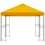 Cenador 3 x 3 m Amarillo Poliéster y Acero 190 gsm