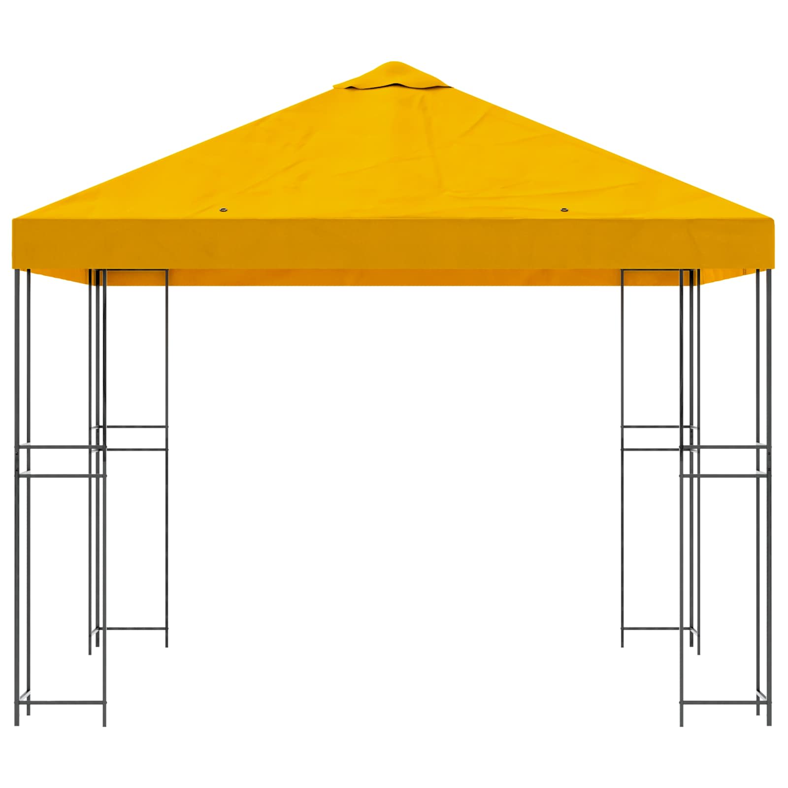 Cenador 3 x 3 m Amarillo Poliéster y Acero 190 gsm