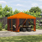 Gazebo 3 x 3 m Yellow Polyester and Steel 190 gsm