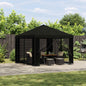 Gazebo 3 x 3 m Yellow Polyester and Steel 190 gsm
