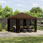 Gazebo 3 x 3 m Yellow Polyester and Steel 190 gsm