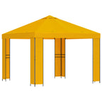 Cenador 3 x 3 m Amarillo Poliéster y Acero 190 gsm