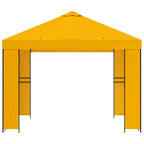 Cenador 3 x 3 m Amarillo Poliéster y Acero 190 gsm