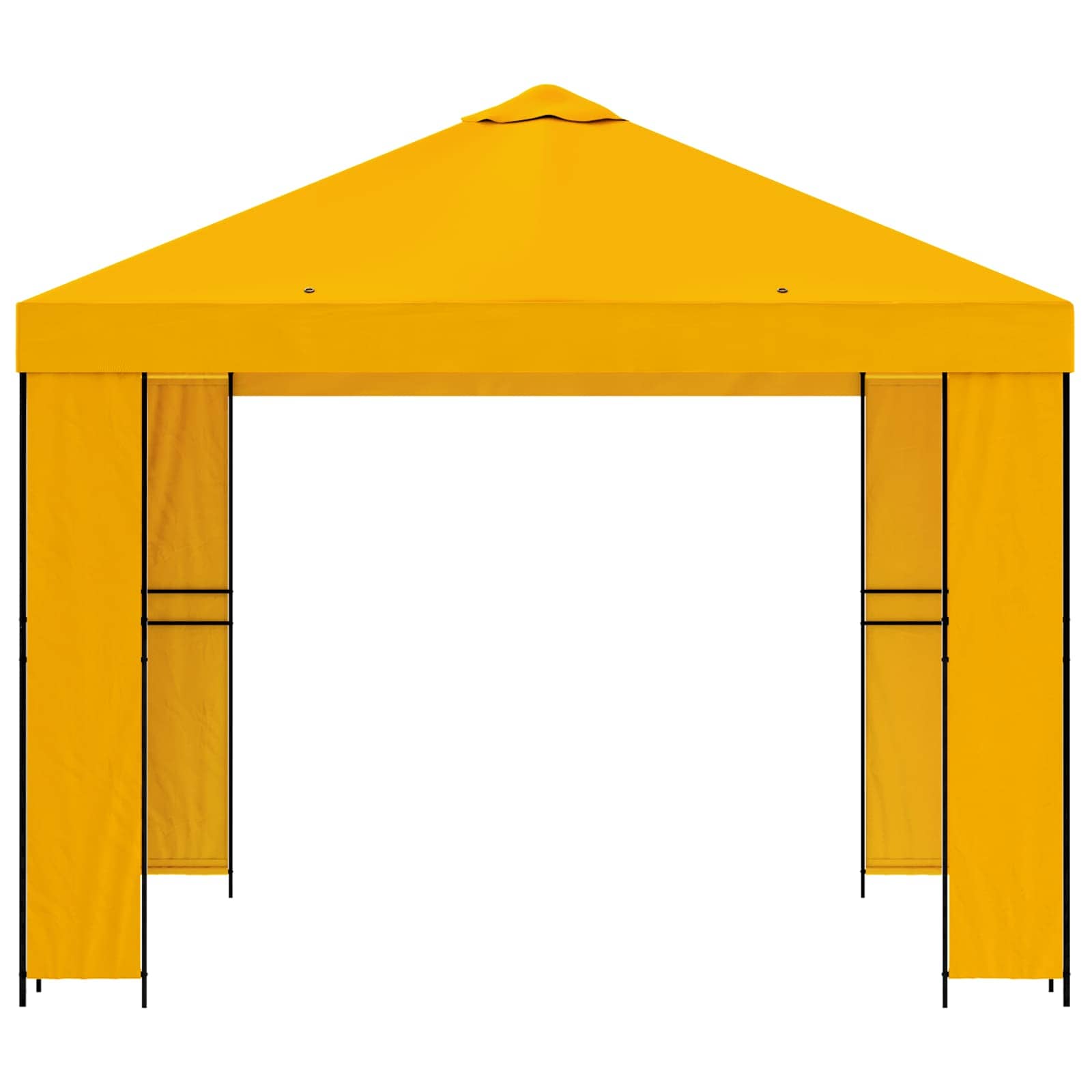 Cenador 3 x 3 m Amarillo Poliéster y Acero 190 gsm