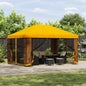 Toldo 4 x 3 m Amarelo Poliéster e Aço 190 gsm