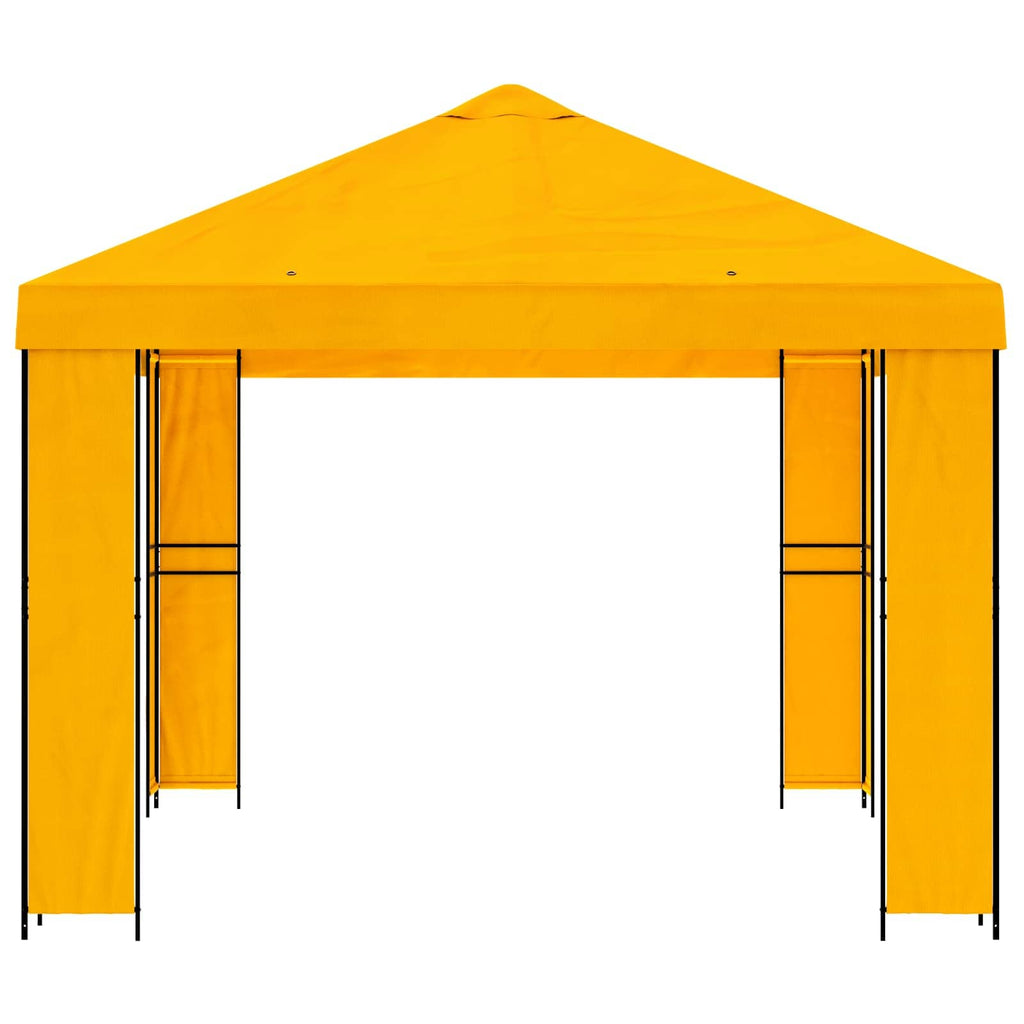 Cenador 4 x 3 m Amarillo Poliéster y Acero 190 gsm