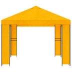Cenador 4 x 3 m Amarillo Poliéster y Acero 190 gsm